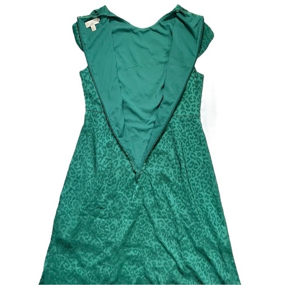 Ted Baker Green Bellana Leopard Dress sz 3 - Picture 7 of 16